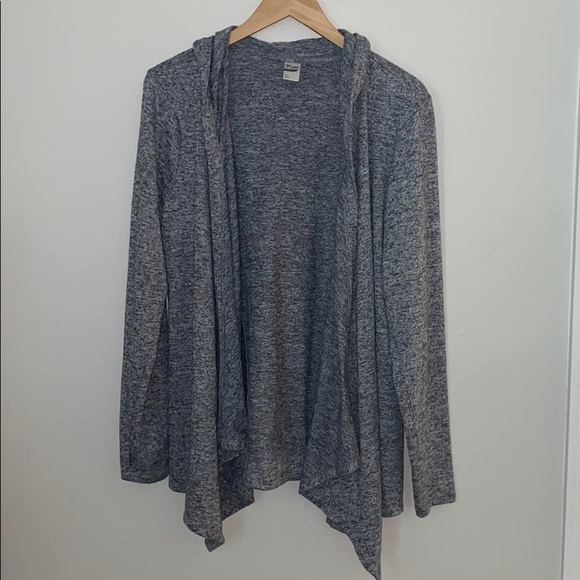 womens navy hooded cardigan